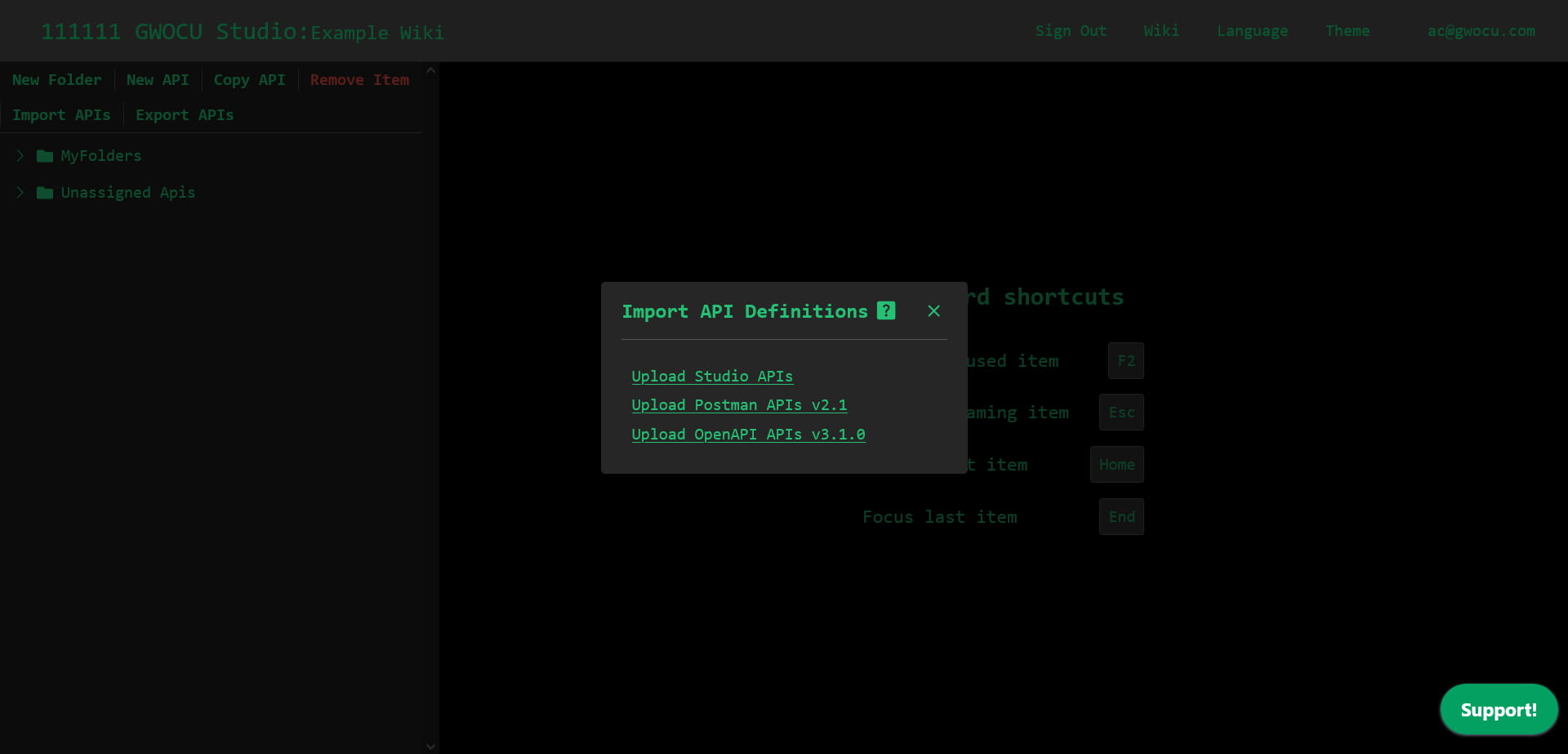 Import APIs
