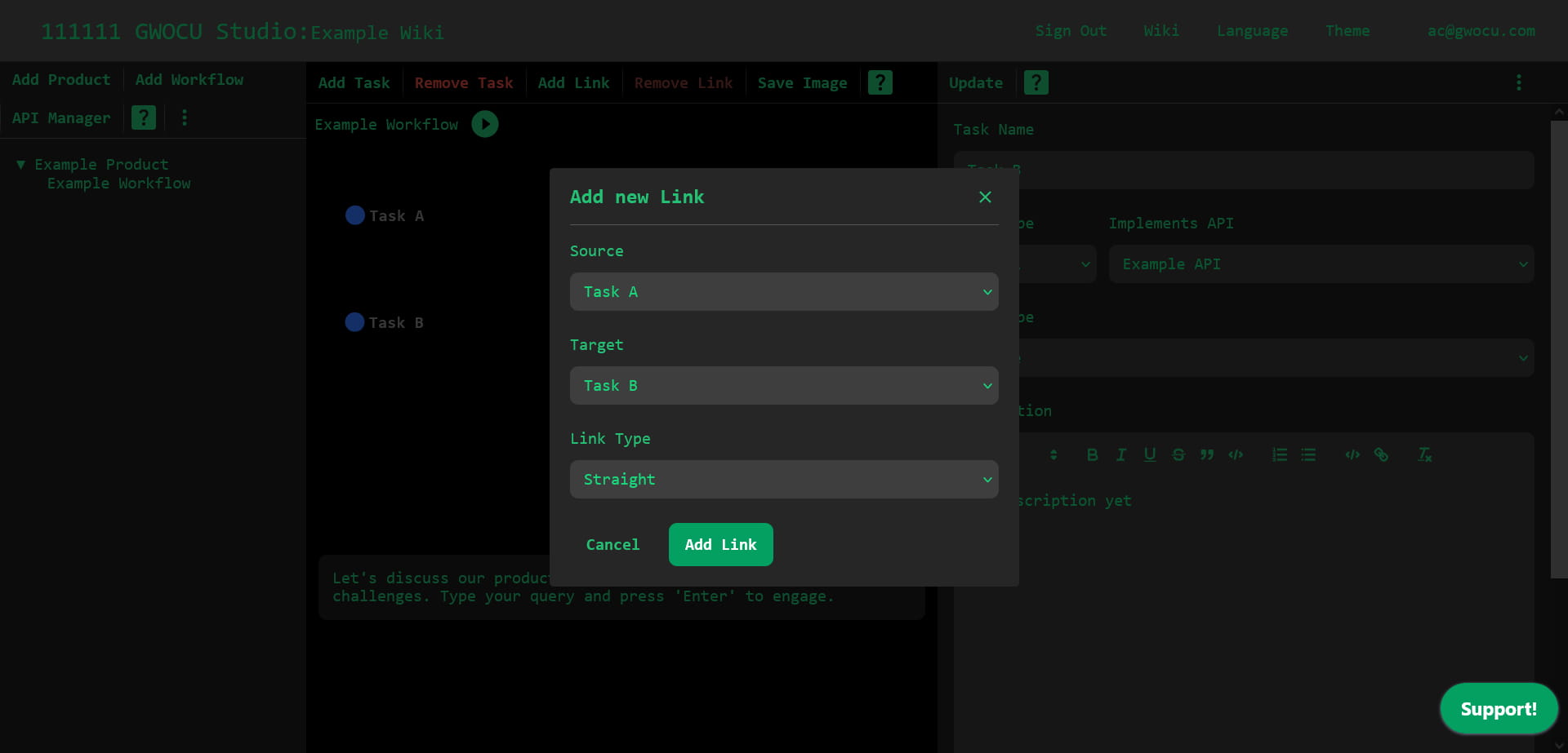 Add Link Modal